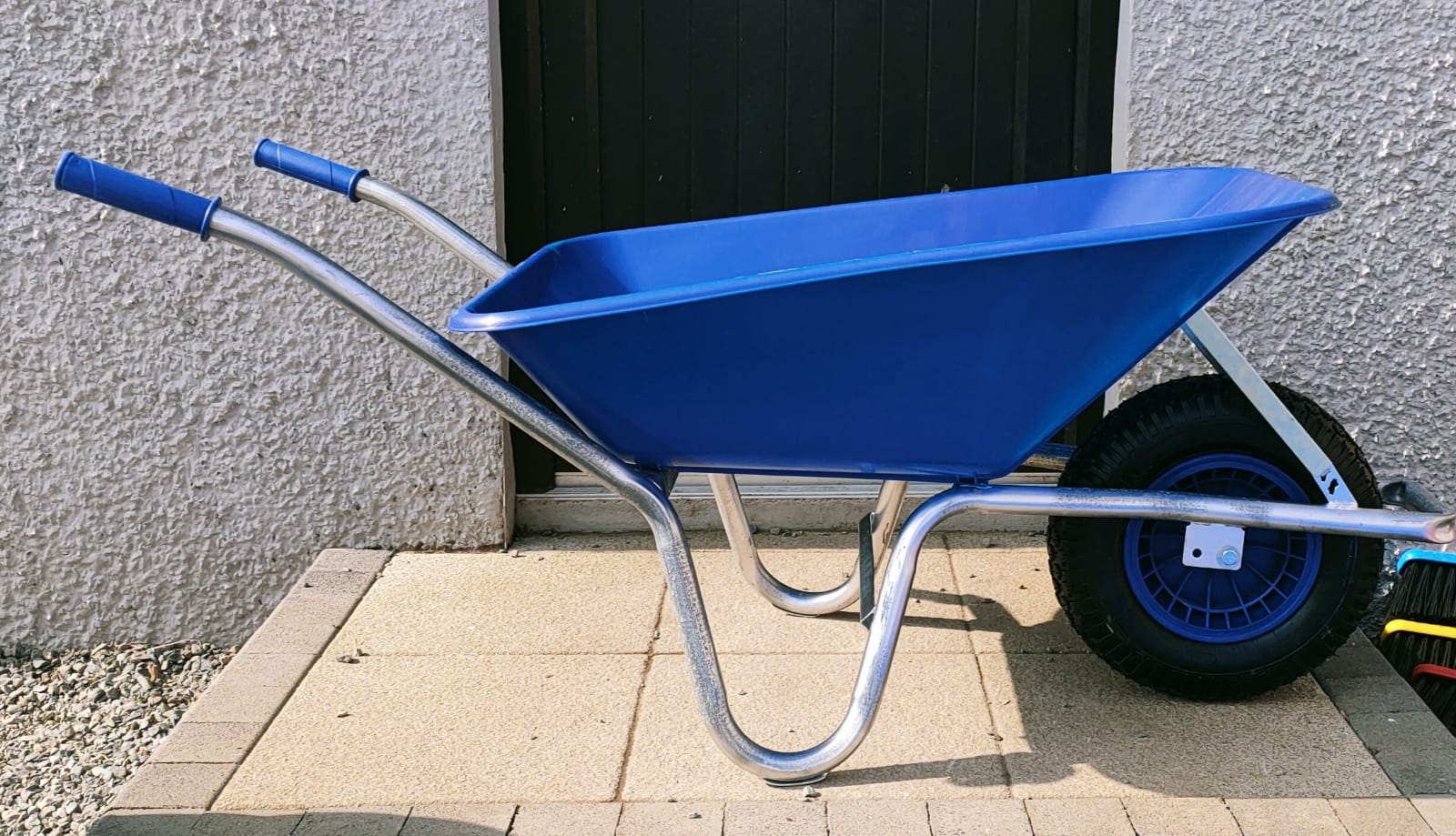 Wheelbarrow Blue